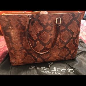 Alberta Di Canio LEATHER TOTE - Made in Italy